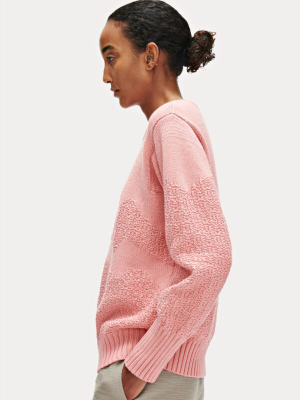 JUMPER BLUSH Z BAWEŁNY PIMA
