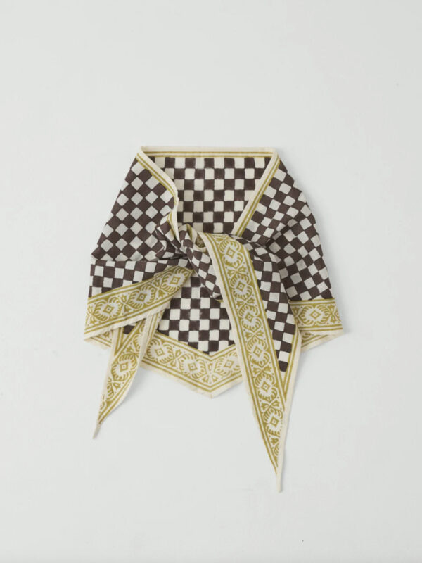 BANDANA W SZACHOWNICĘ CZEKOLADA