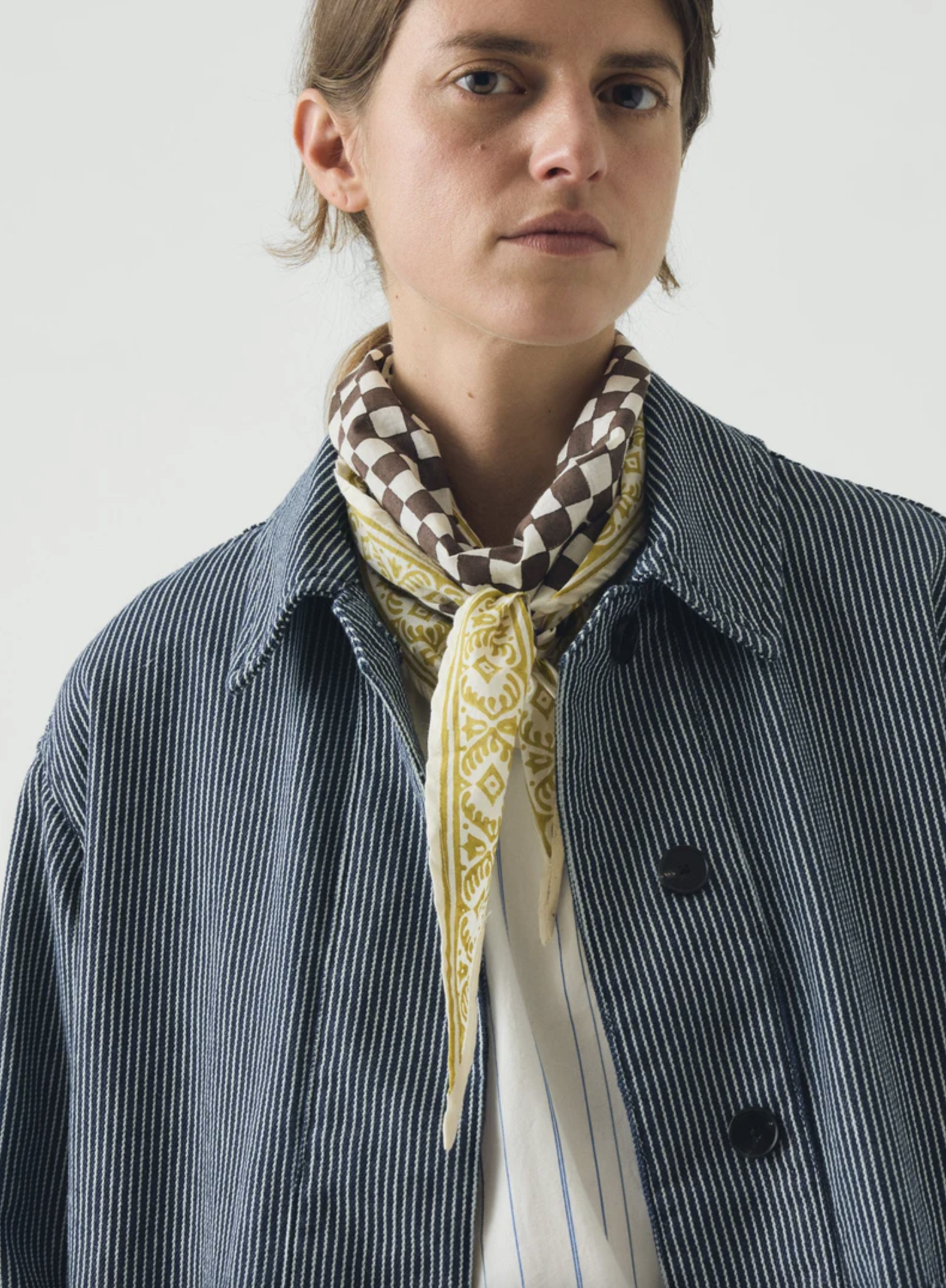 BANDANA W SZACHOWNICĘ CZEKOLADA